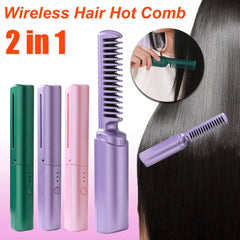 Professional Wireless Hair Comb | Styling & Straightener