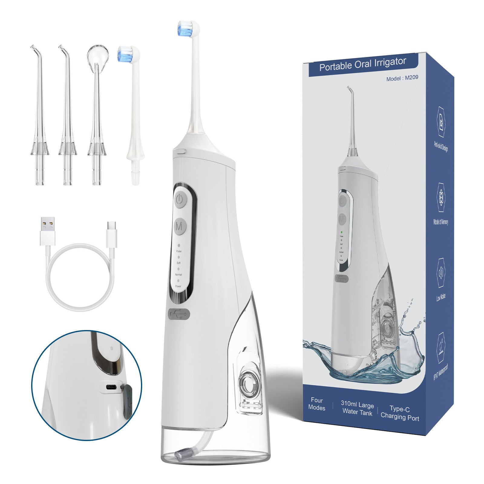 Portable Oral Irrigator | Water Flosser | Dental Hygiene Tool